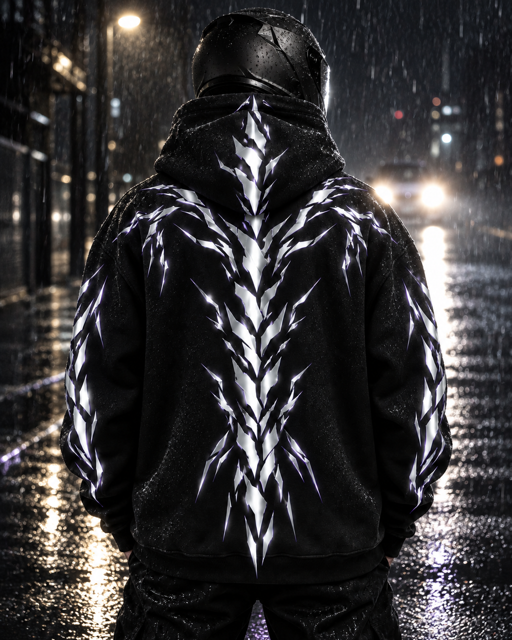 Sweat à capuche réfléchissant Storm Spine