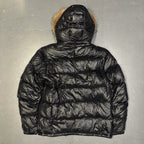 Final Sizes: Fur Hood Puffer Jacket In Black