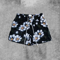 Shorts de mode urbaine à imprimé floral Hip Hop