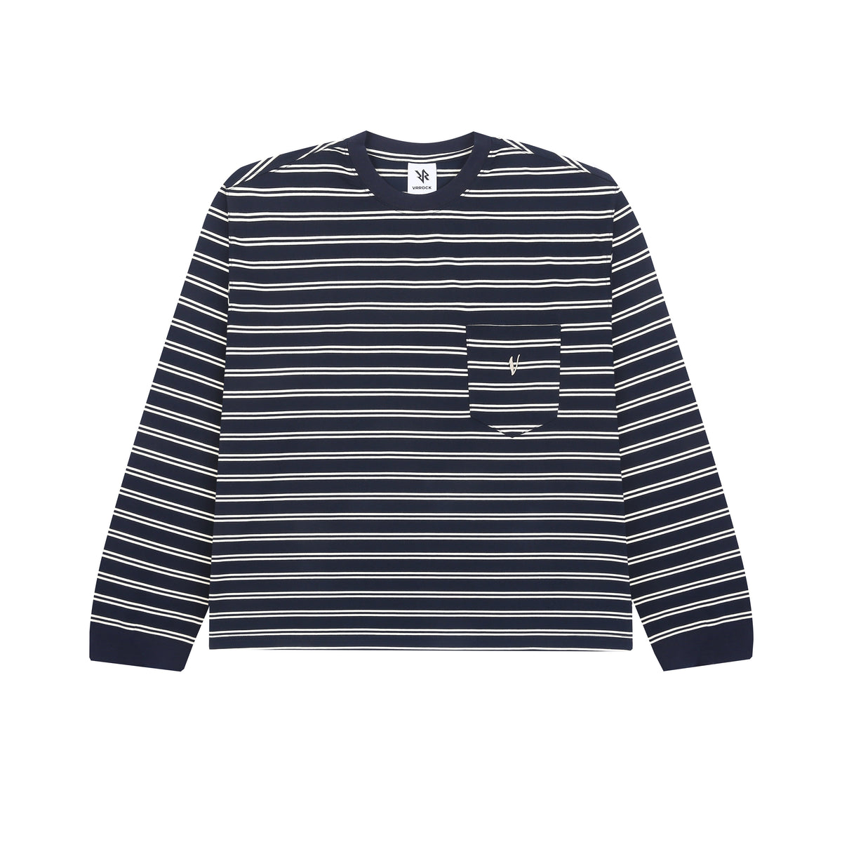 STRIPED LONG SLEEVES - Navy