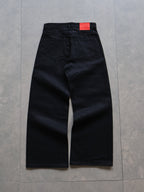 Onyxschwarze Baggy-Jeans