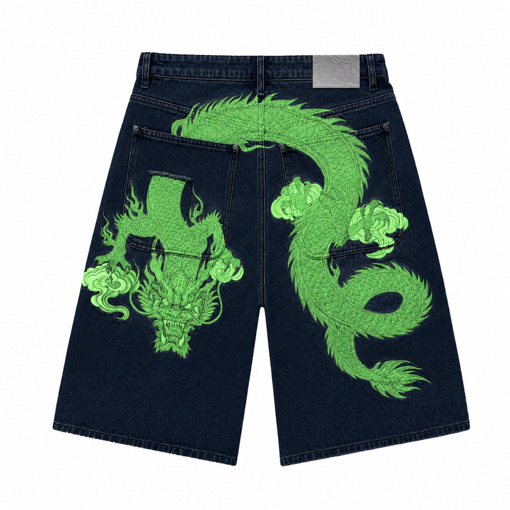 “Lunar Rift” Glow Dragon Baggy Jorts