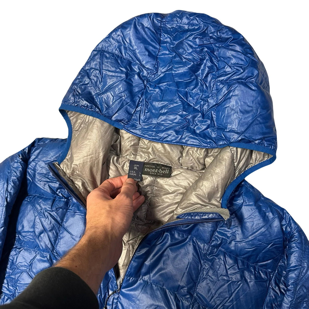 Tallas finales: Chaqueta acolchada de costuras cuadradas en azul