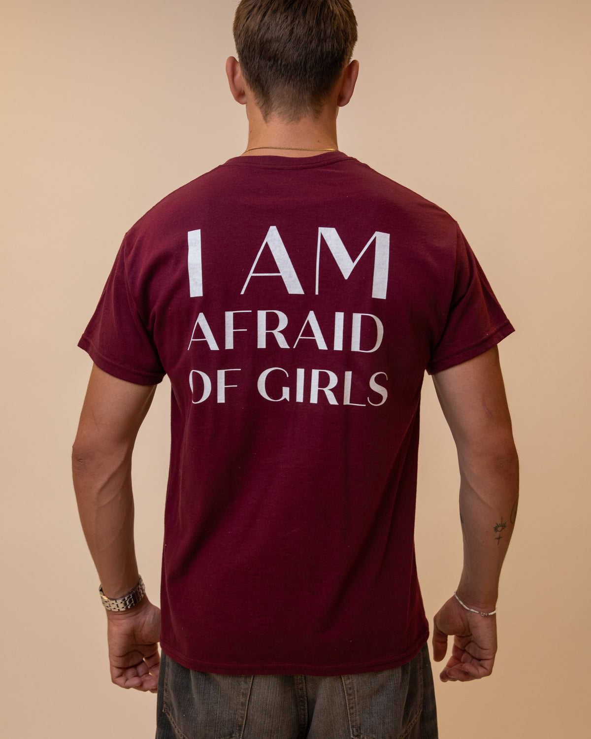 I AM AFRAID OF GIRLS - BACKPRINT