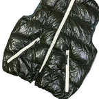 Final Sizes: Hooded Puffer Gilet In Dark Green