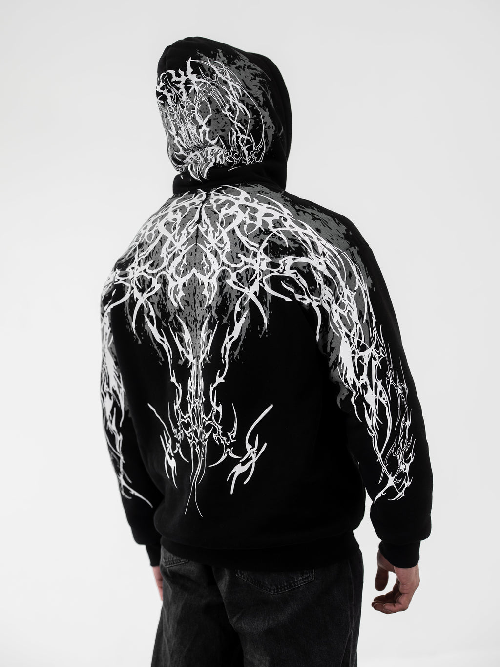 V2 reflektierender Kapuzenpullover
