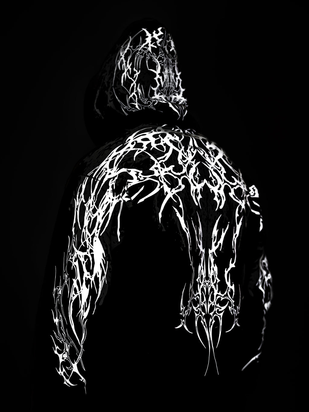 V2 reflektierender Kapuzenpullover