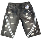 Demon denim pants