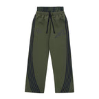 Jogger mit Streifen - Armeegrün