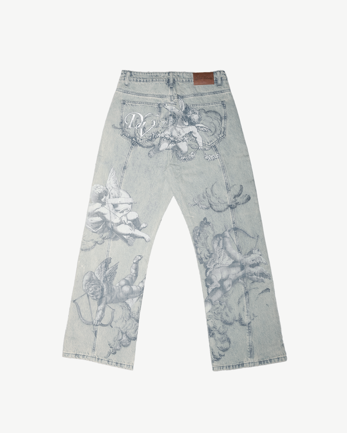ANGEL-JEANS VERBLEEKT BLAUW