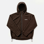 Veste de pluie à motifs guépard réactifs à l'eau - Marron