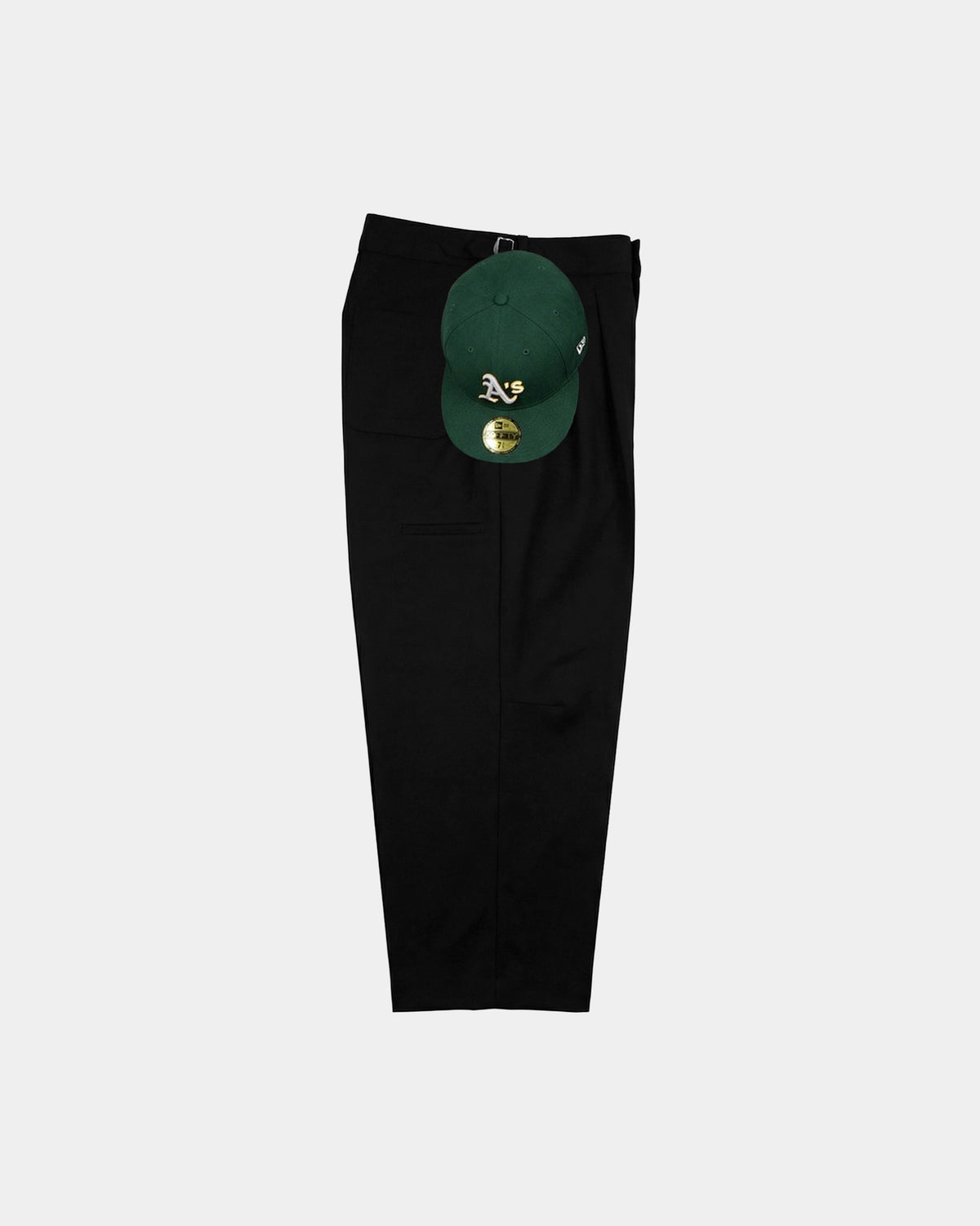 Klassieke geplooide baggy pantalon