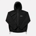 Water Reactive Cheetah Rain Jacket - Black