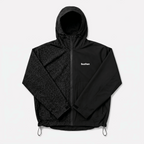 Water Reactive Cheetah Rain Jacket - Black