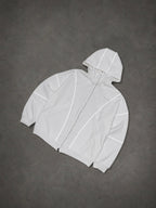 ZIP HOODIE “LIGHTNING” WHITE