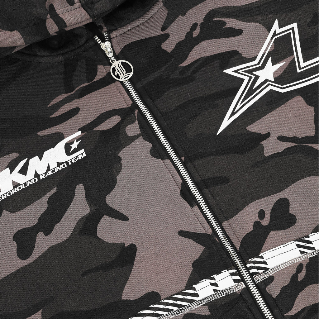 Zip Hoodie Striped - Camo