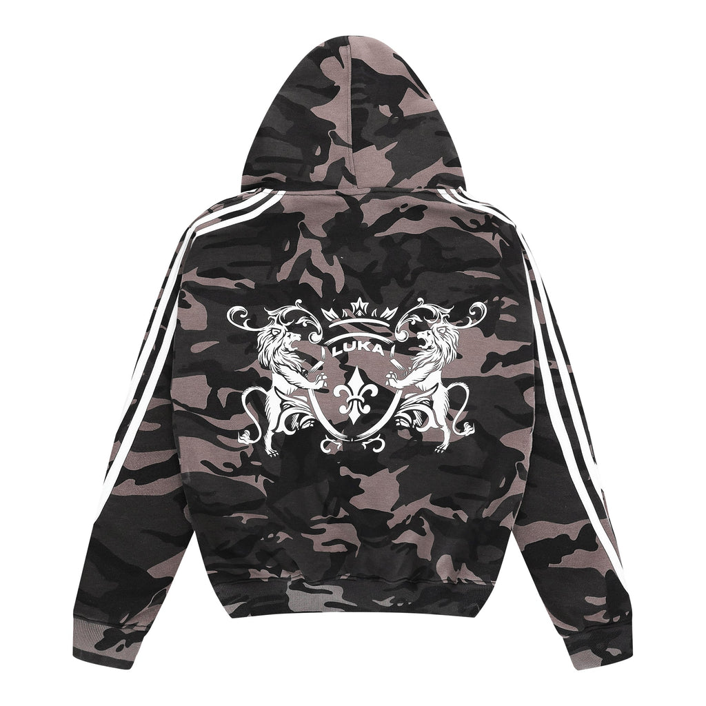 Zip Hoodie Striped - Camo