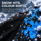 Water-Reactive Color-Shift Snow Jacket