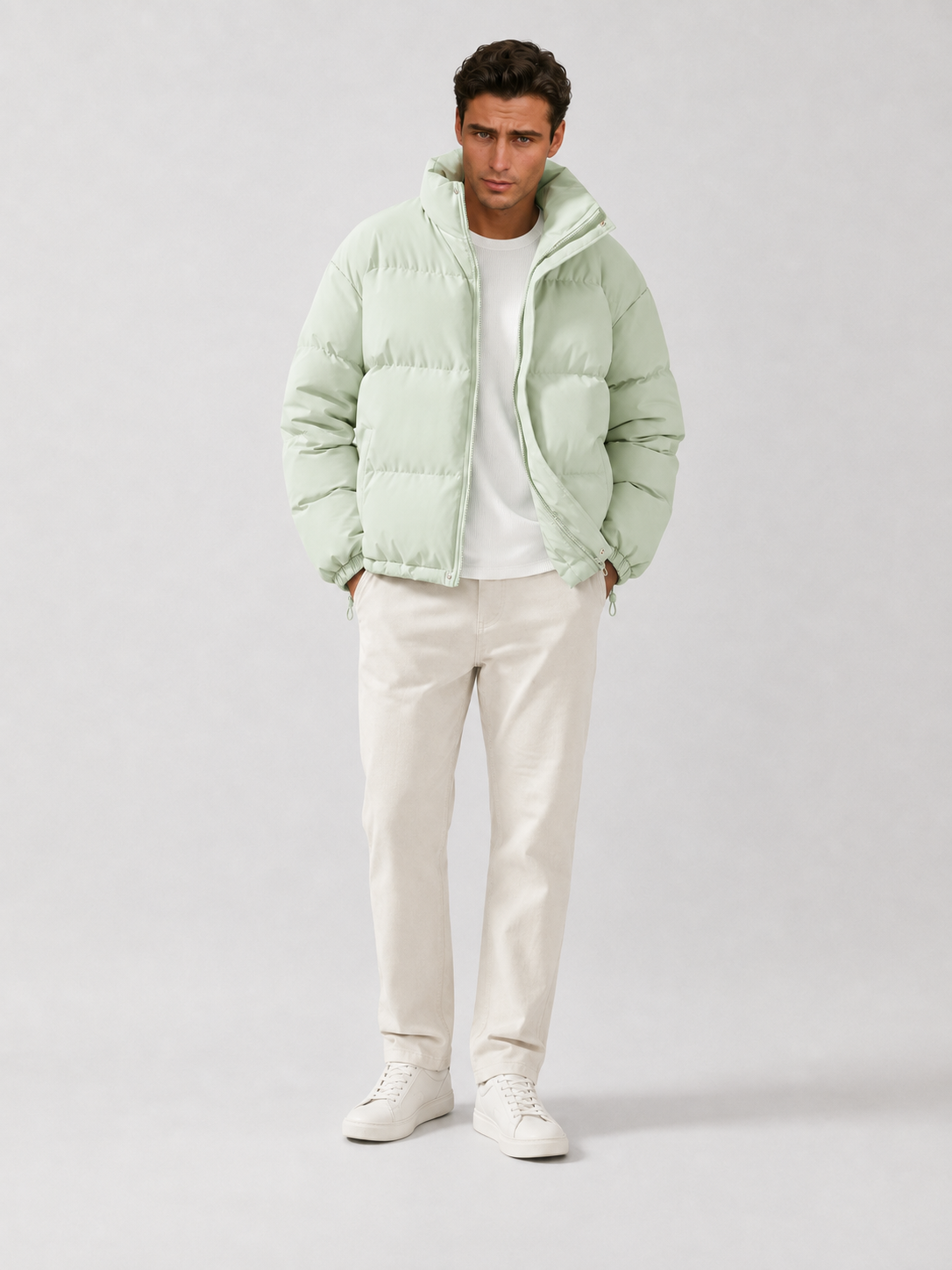 Damen-Steppjacke mit Stehkragen