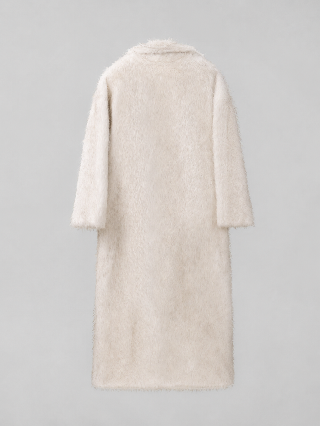 Manteau long en fausse fourrure pour femme