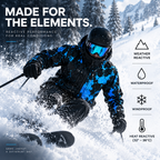 Water-Reactive Color-Shift Snow Jacket