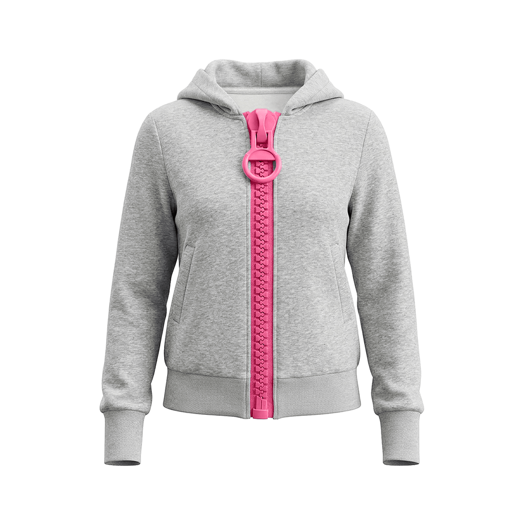 Sweat à capuche zippé en maille épaisse