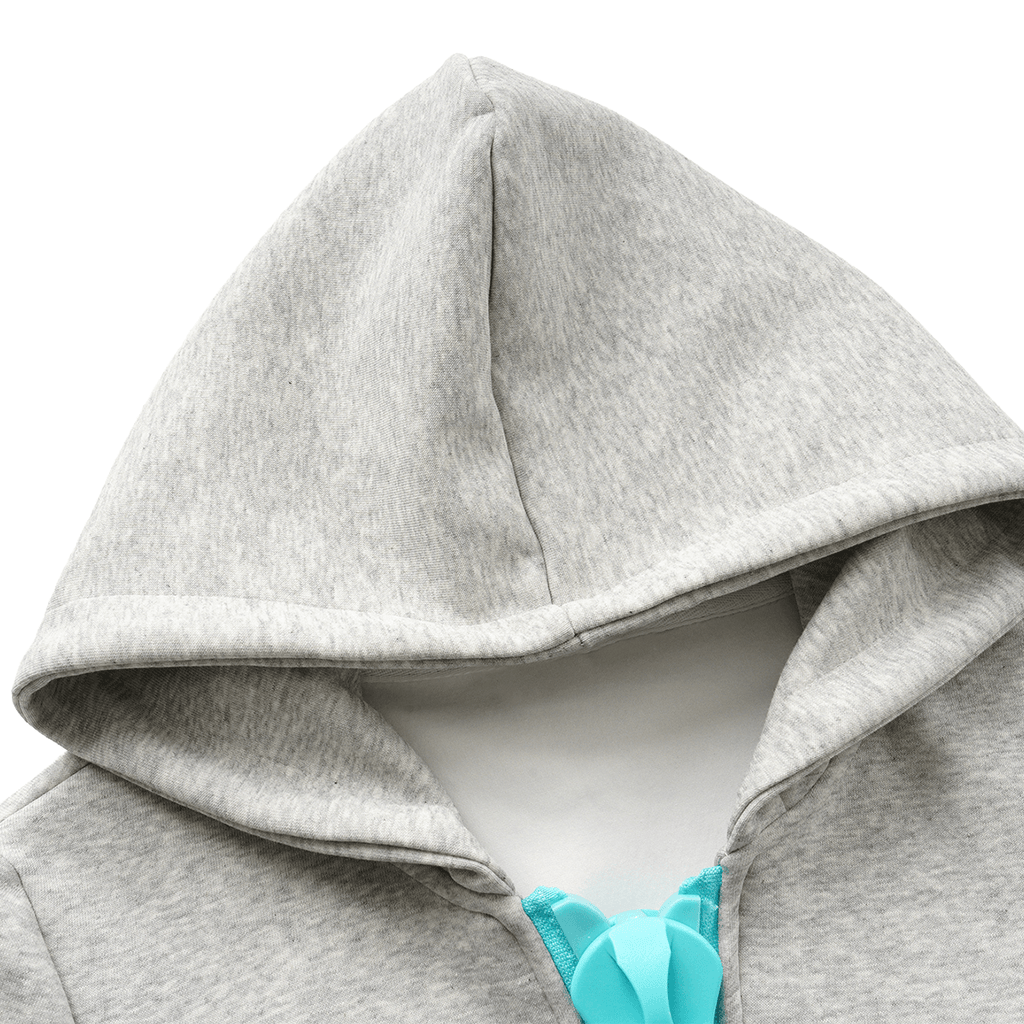 Sweat à capuche zippé en maille épaisse