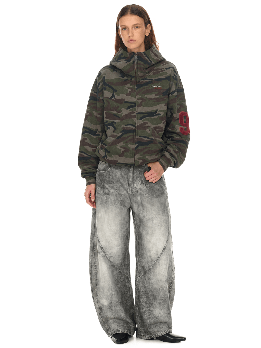 Cloud Camo Zip Hoodie