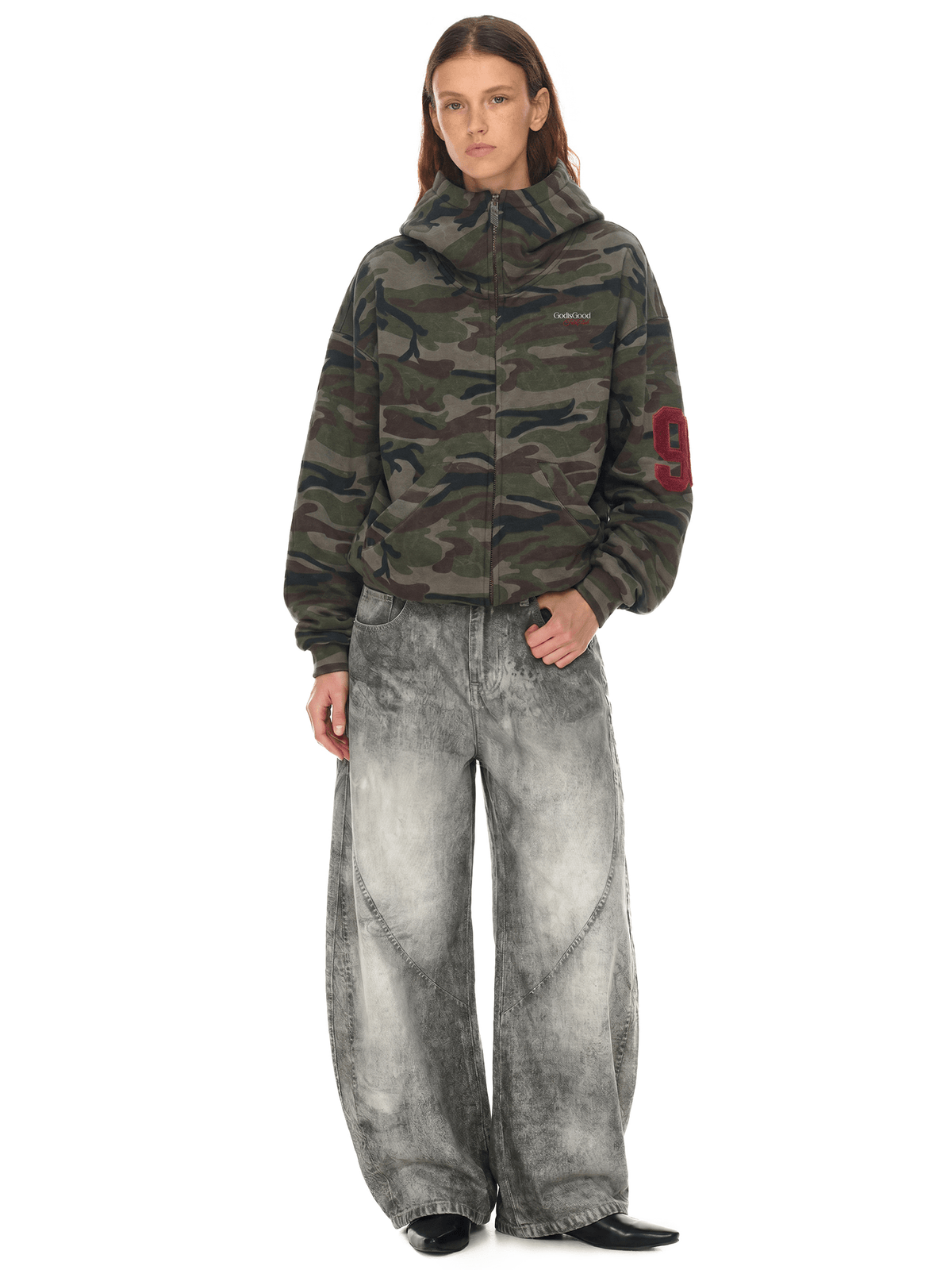 Cloud Camo Zip Hoodie