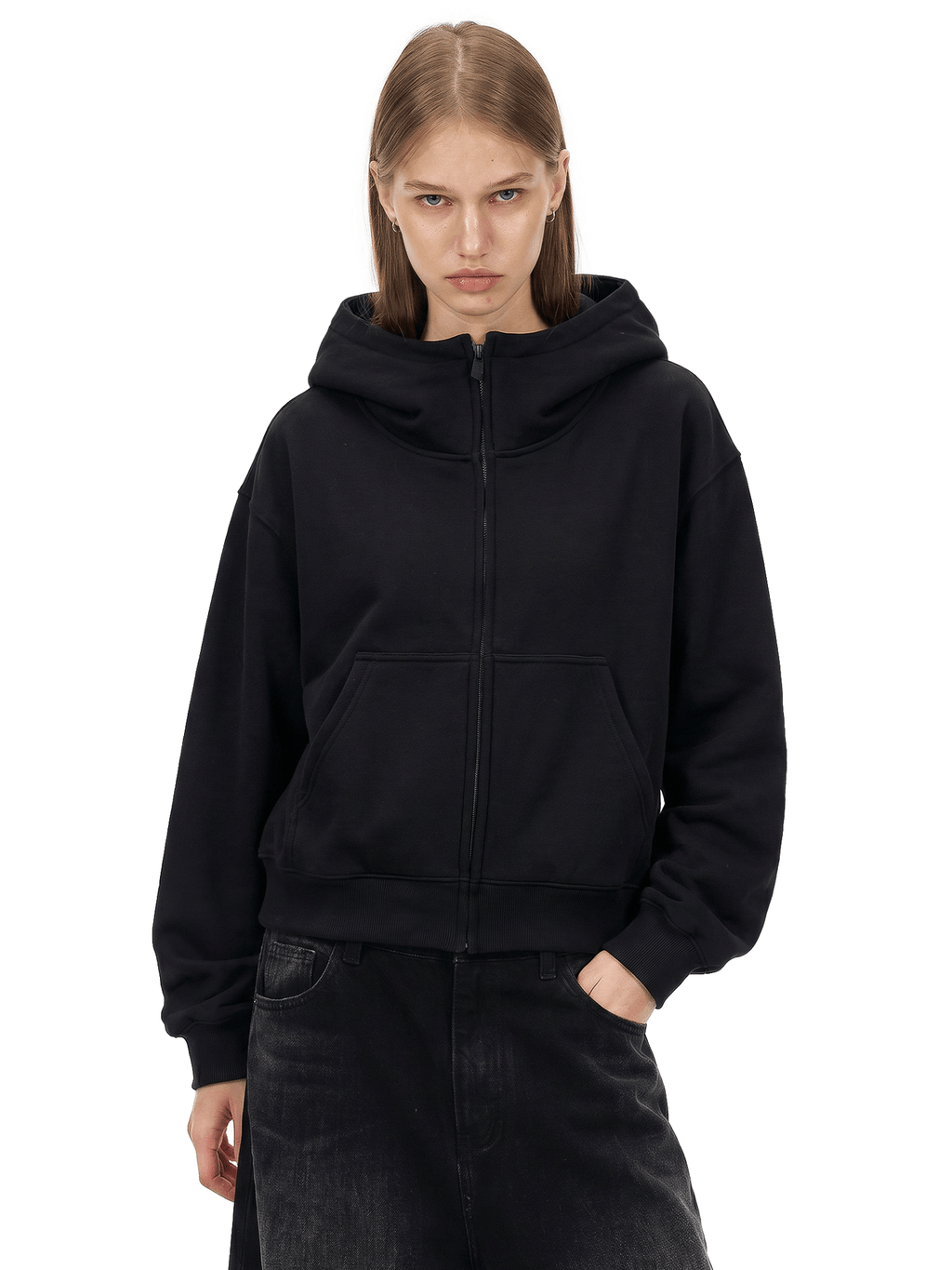 Cloud Dalmatian Big Hood Zip-Up
