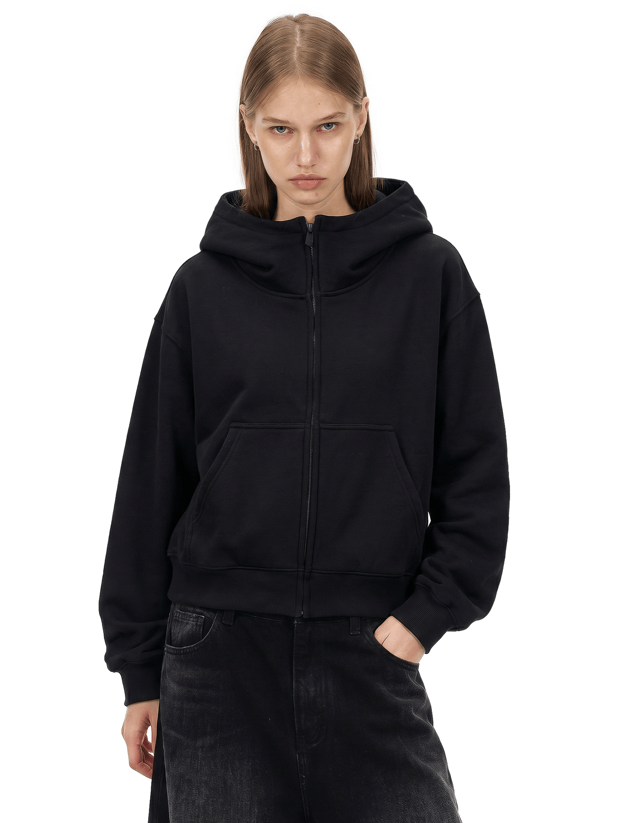 Cloud Dalmatian Big Hood Zip-Up