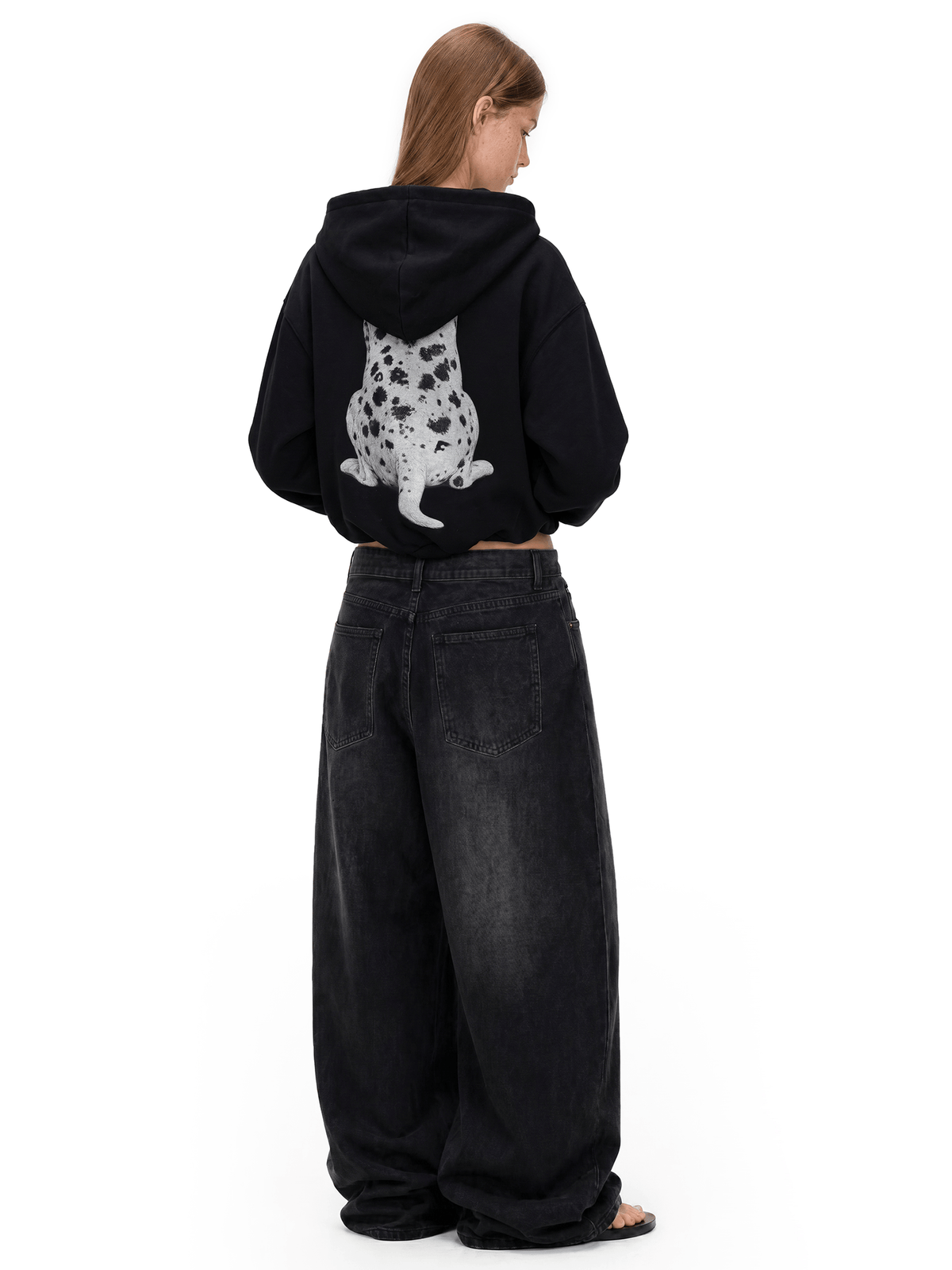 Cloud Dalmatian Big Hood Zip-Up