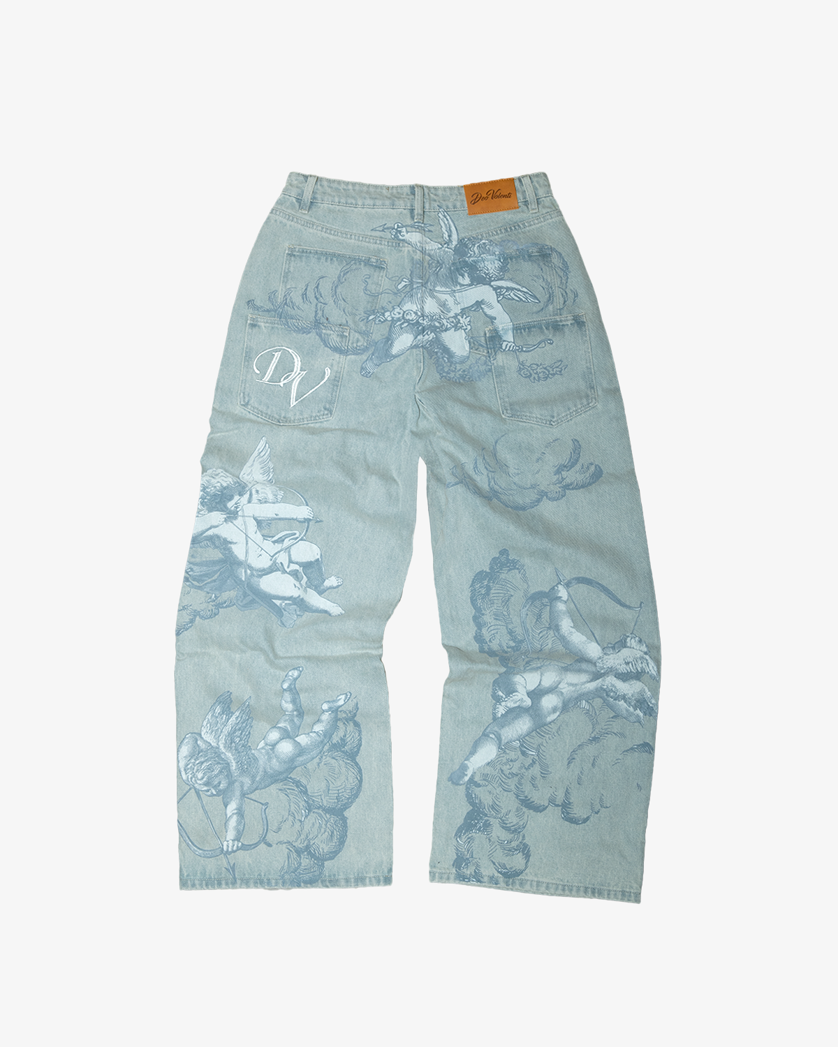 COLOSSAL ANGEL-JEANS GEWASSEN BLAUW