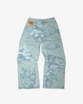 COLOSSAL ANGEL JEANS GEWASCHTES BLAU