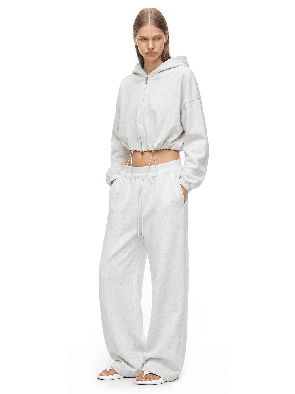 Cinched Cropped Hoodie