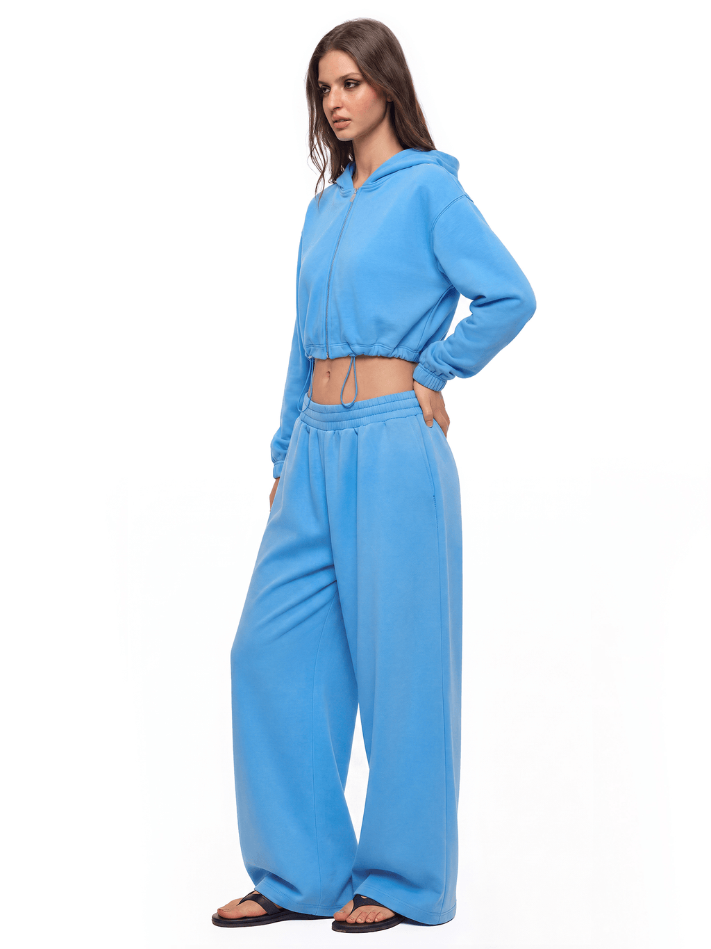 Cinched Cropped Hoodie