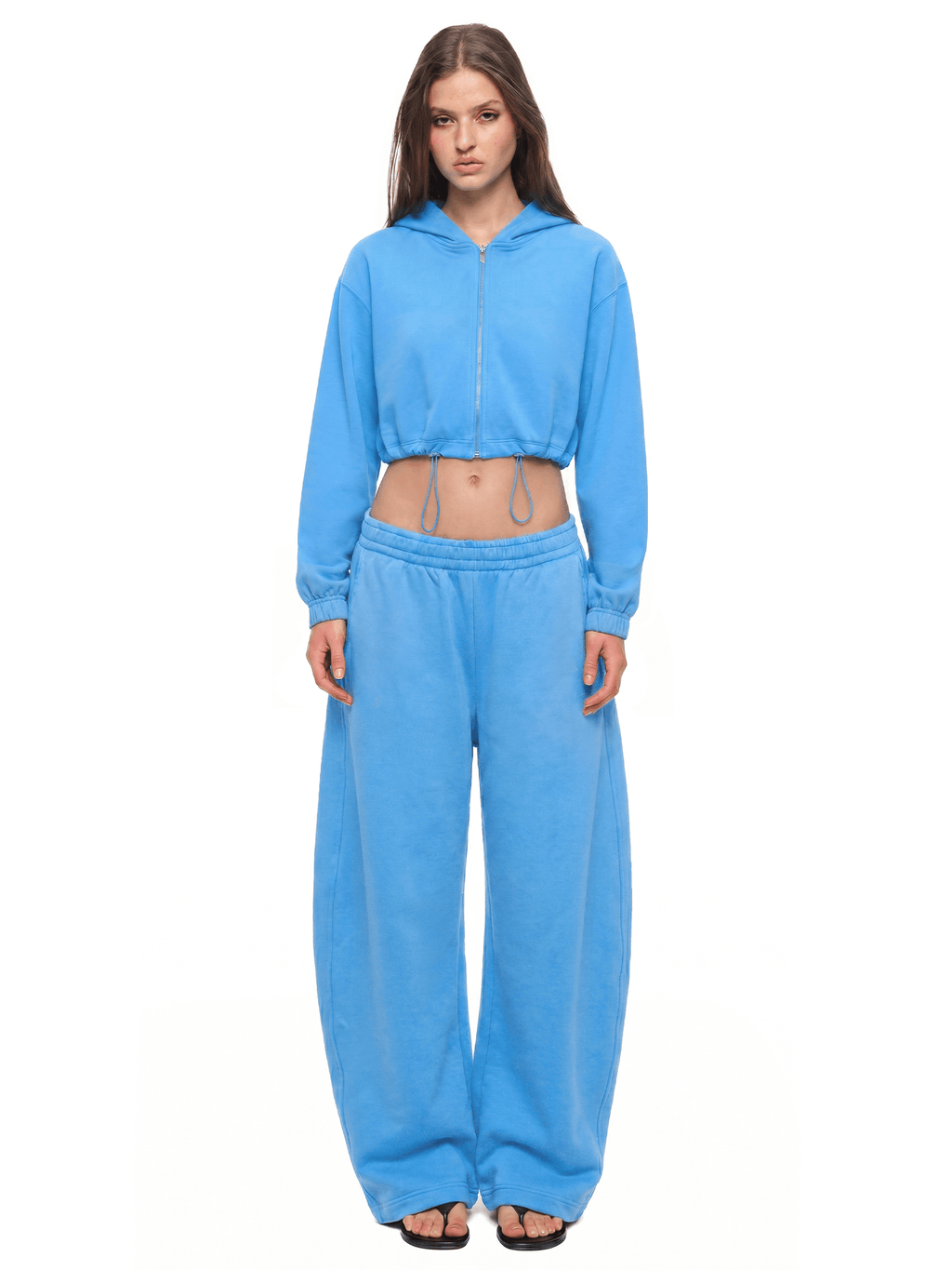 Cinched Cropped Hoodie