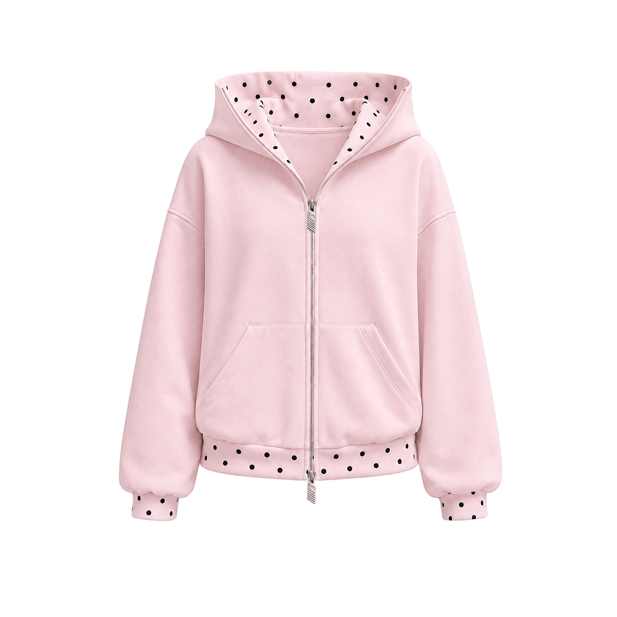 Cyber Static-hoodie met rits