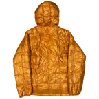 Final Sizes: Square Stitch Puffer Jacket In Orange