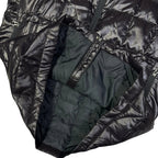 Final Sizes: Square Stitch Down Puffer Jacket In Black