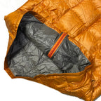 Final Sizes: Square Stitch Puffer Jacket In Orange