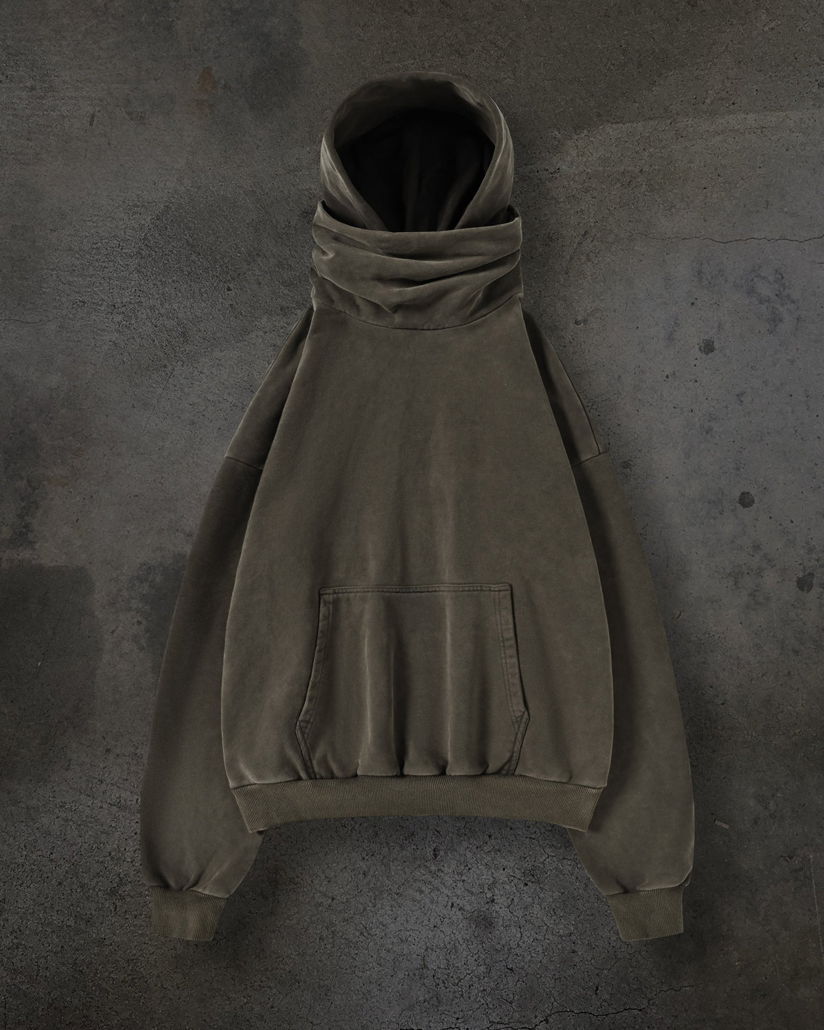 SUDADERA CON CAPUCHA Y MÁSCARA (CENIZA)
