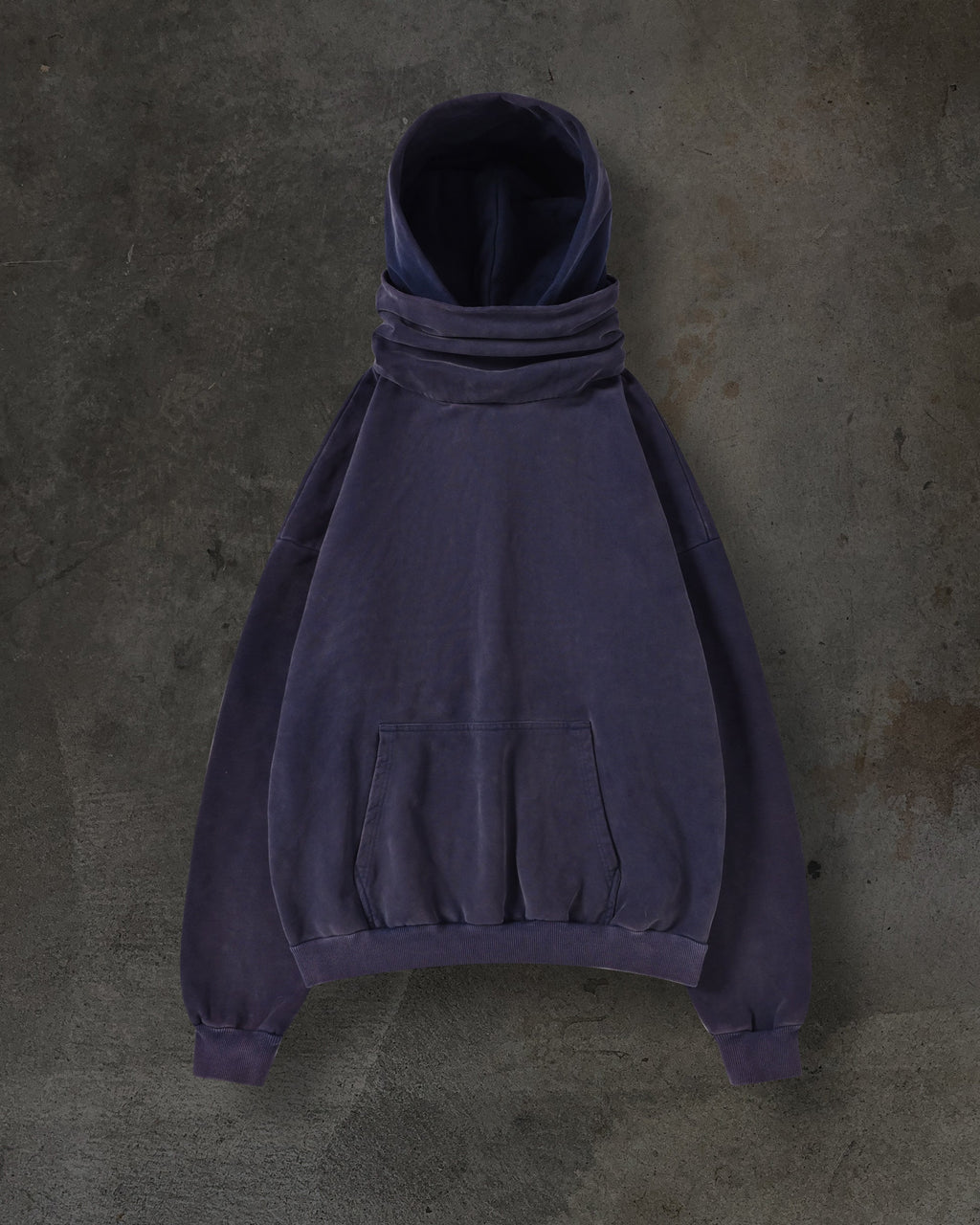 FELPA CON CAPPUCCIO E MASCHERA (BLU NAVY)