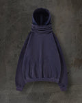 FELPA CON CAPPUCCIO E MASCHERA (BLU NAVY)