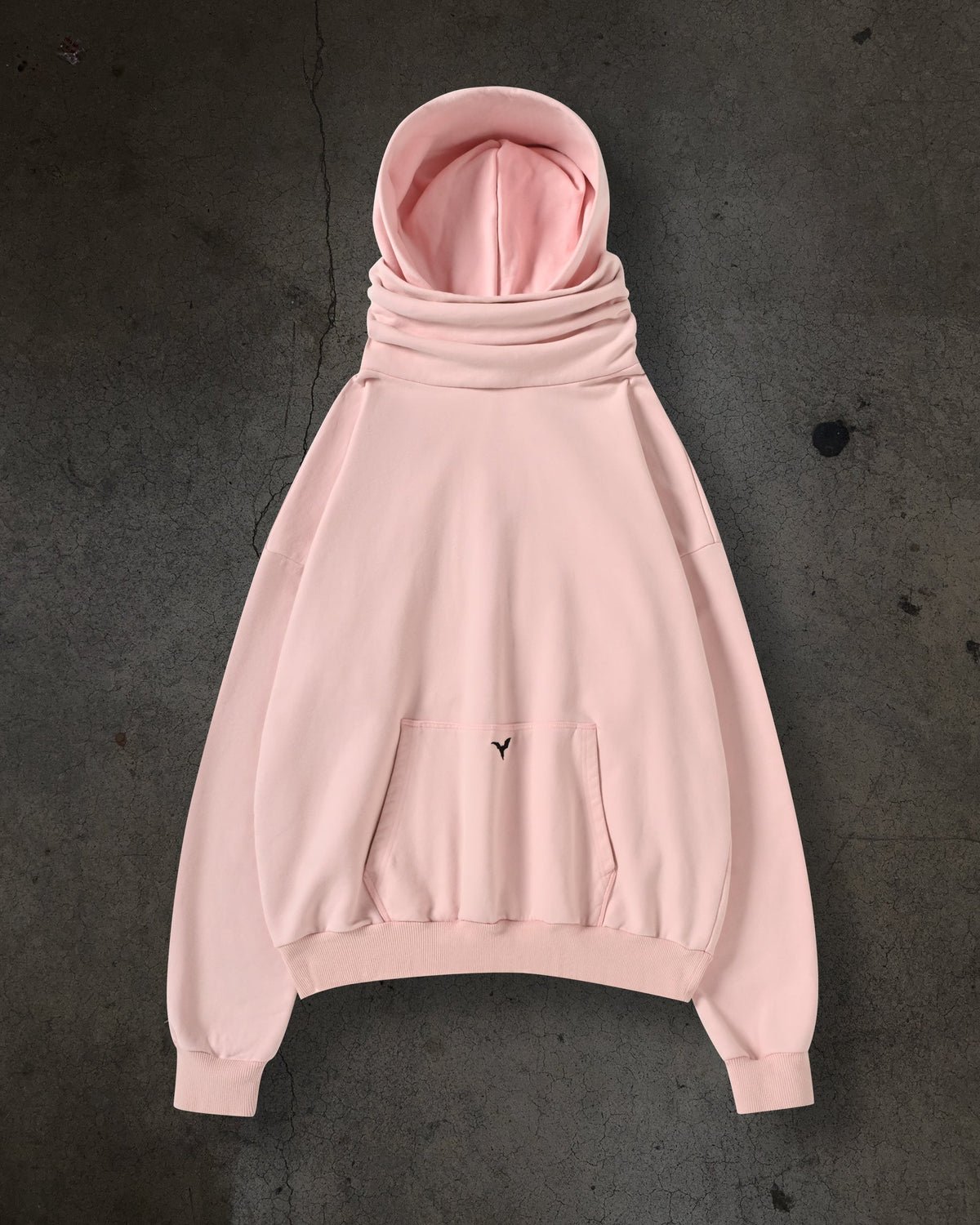 SUDADERA CON CAPUCHA Y MÁSCARA (ROSA BEBÉ)