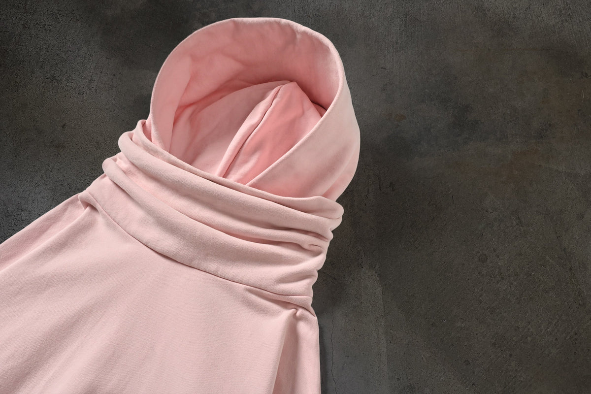 SUDADERA CON CAPUCHA Y MÁSCARA (ROSA BEBÉ)