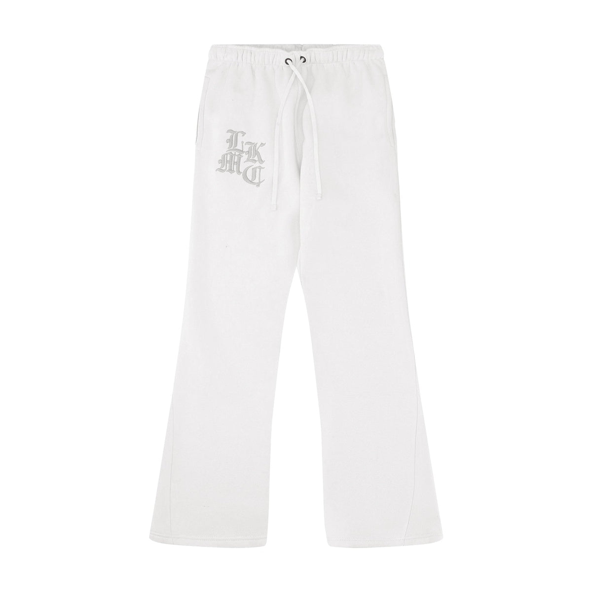 Witte uitlopende joggingbroek