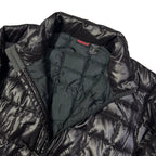 Final Sizes: Square Stitch Down Puffer Jacket In Black