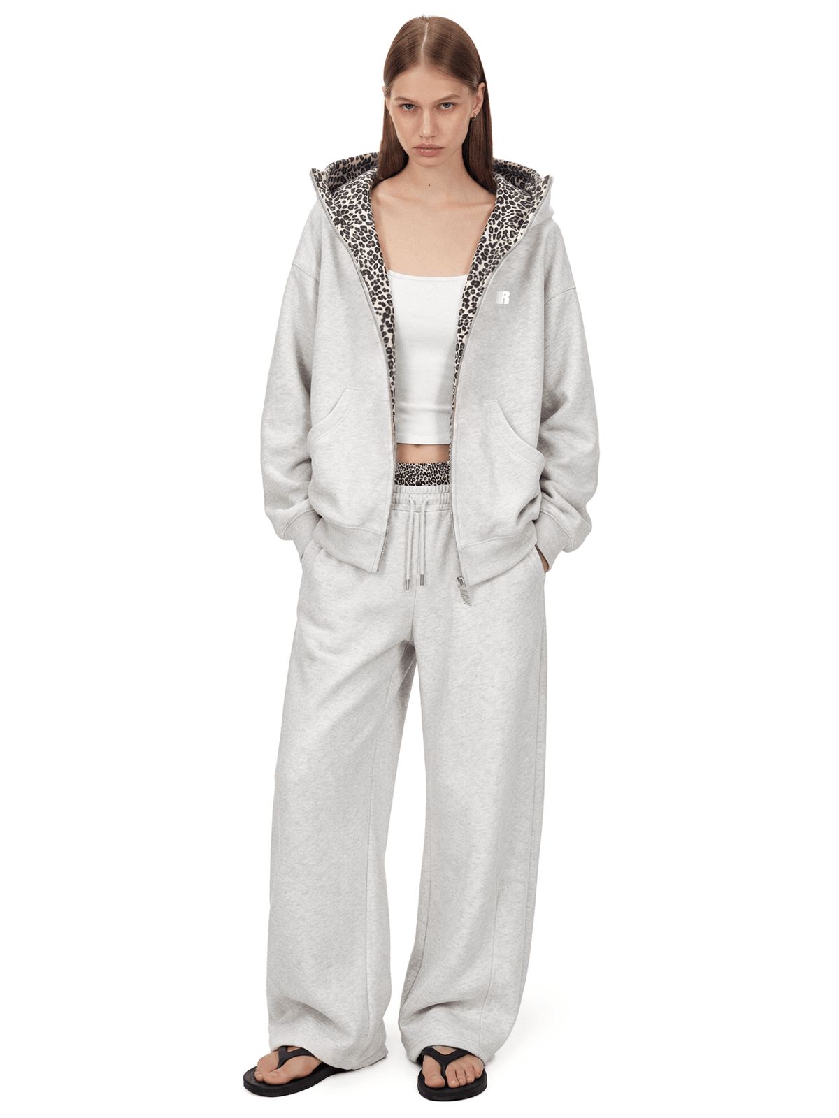 Sweat à capuche léopard anti-anxiété sociale