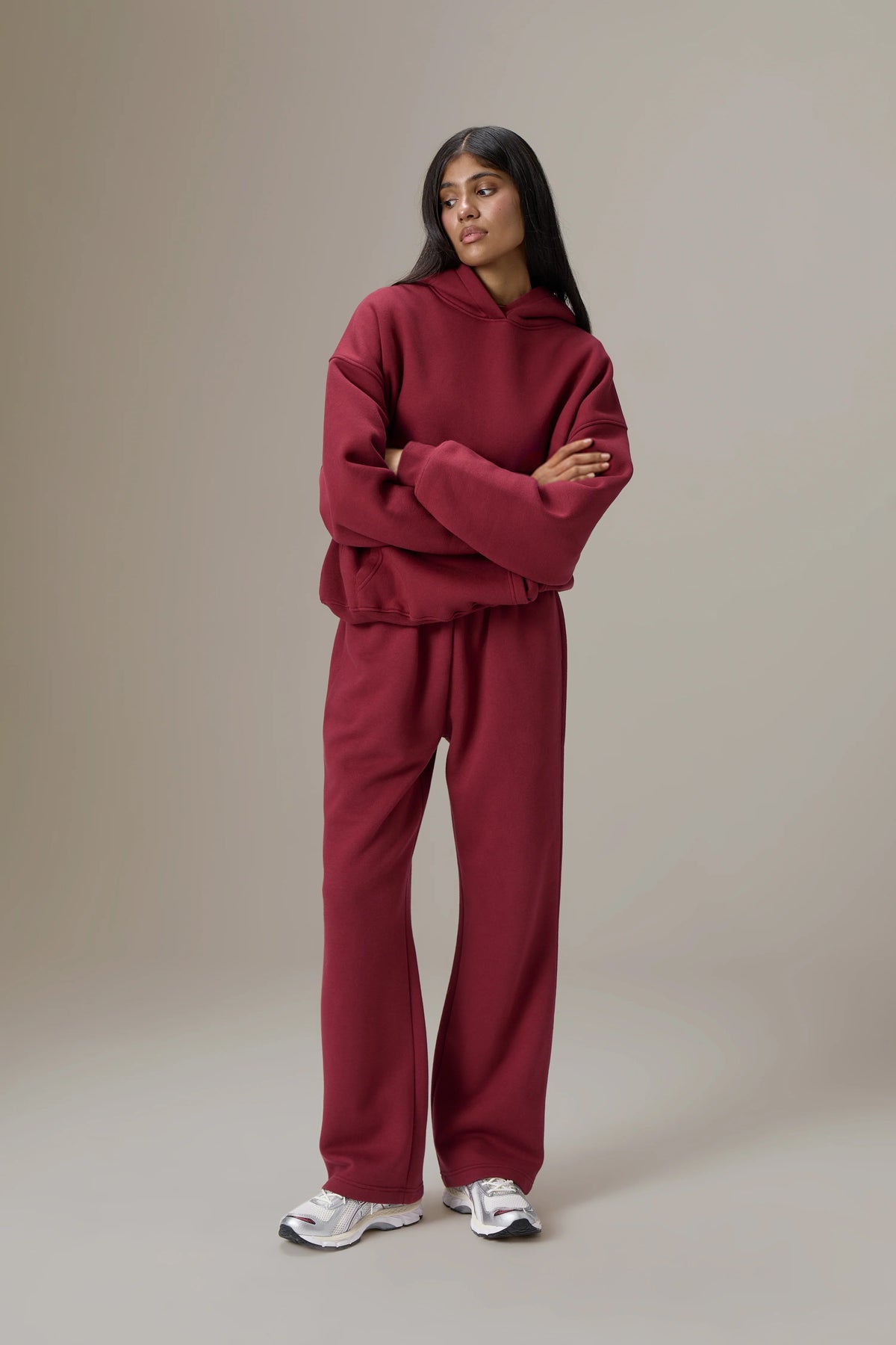 Classic Hoodie in Burgundy
